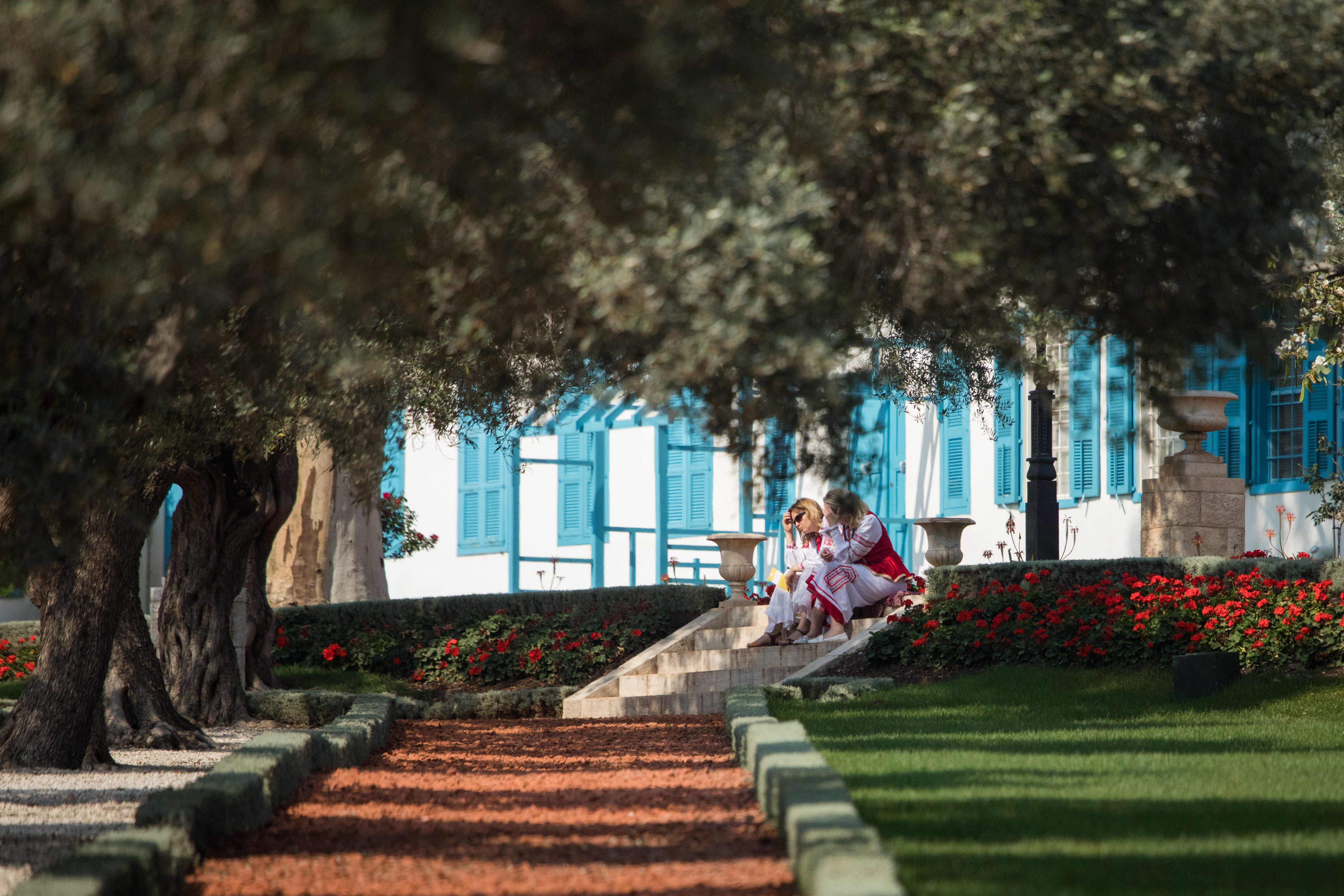 Esta mañana los delegados visitaron Bahji después de la elección para conmemorar el noveno día de Ridvan.