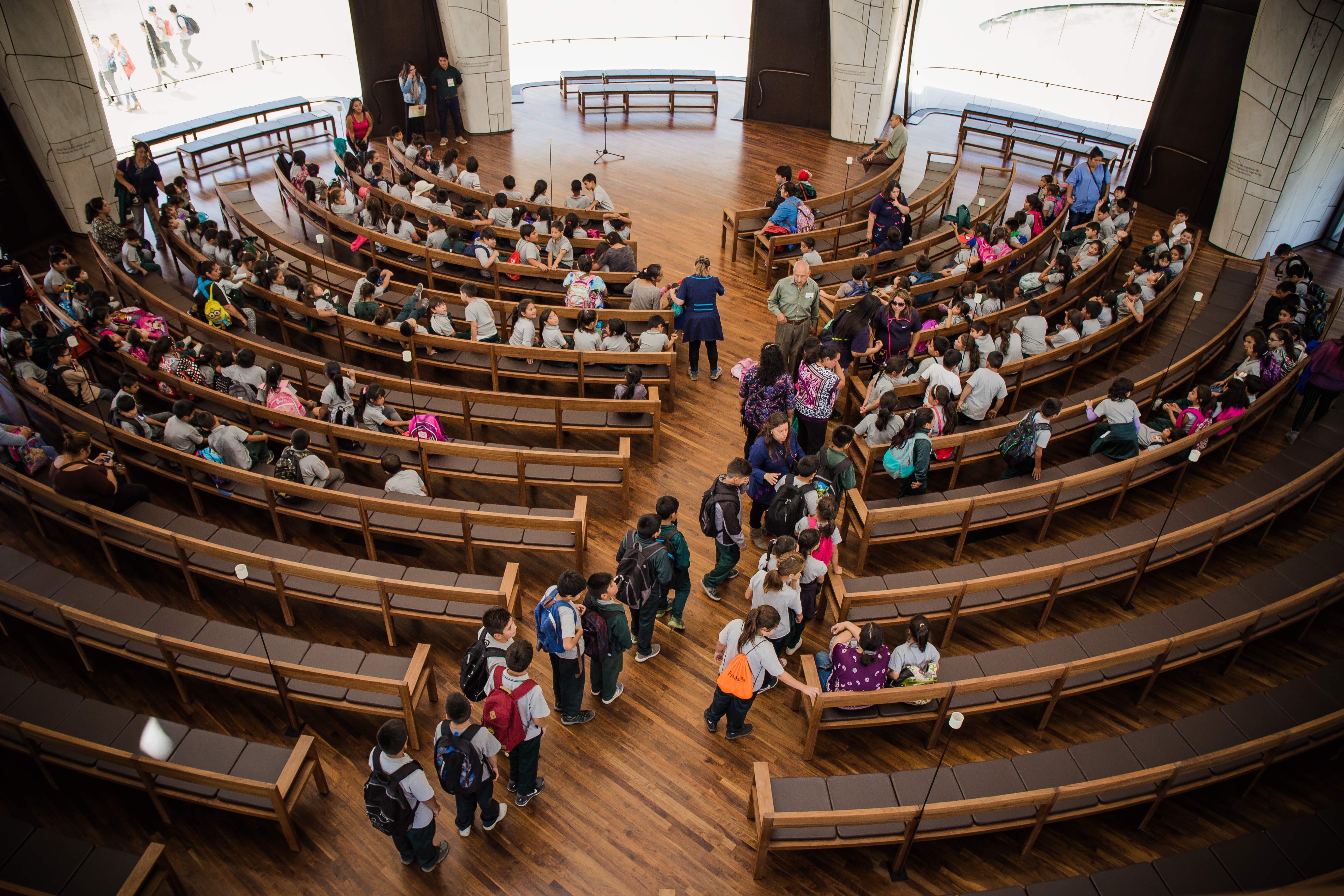 The Temple welcomes all people. Many schools also organize visits for their students.