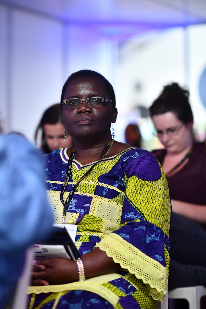 A member of the audience looks on at the BIC event. Photo Credit: EDD 2018