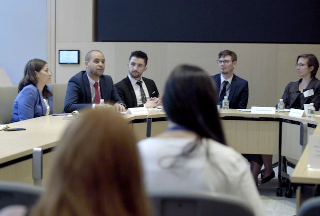 Panelists came from around the world to consult about the responsibility of young people in achieving the Sustainable Development Goals.