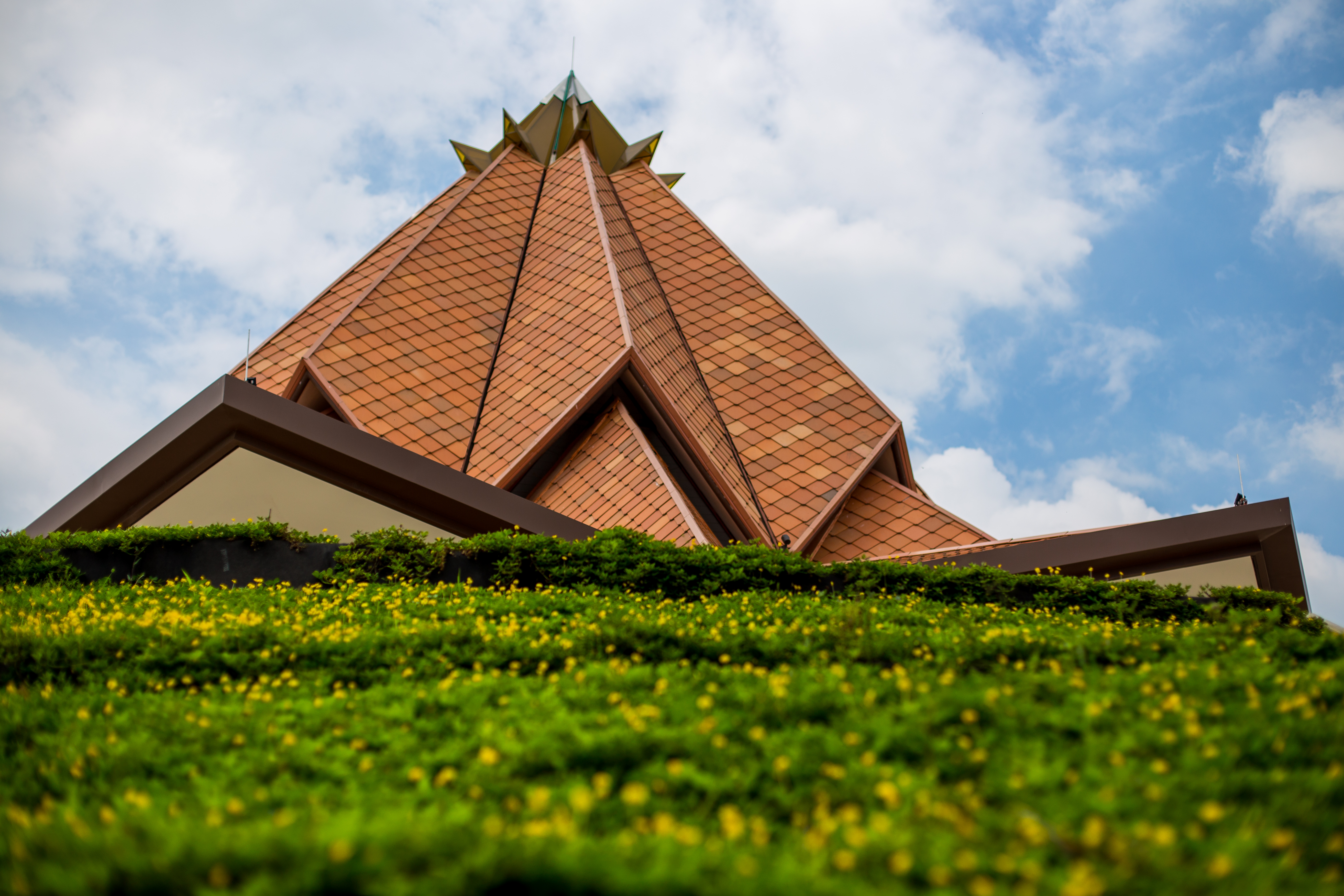 Gardens are growing around the Colombia Temple.