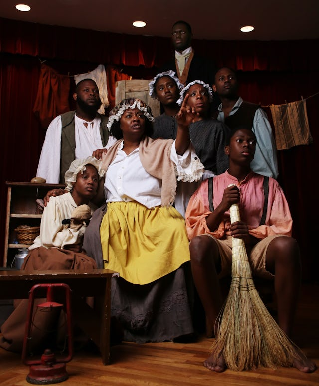 Members of the cast of Henry Box Brown act out a scene from the musical, which is being staged at the world-famous Fringe Festival in Edinburgh, Scotland.