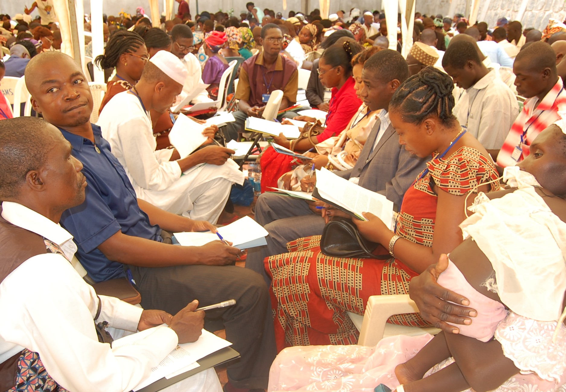 This group from Chad traveled to Yaounde, the capital of Cameroon, for the Baha’i conference there.