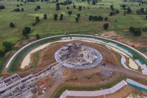 VIDEO: Aerial footage of temple site in Battambang, Cambodia. (Music: www.bensound.com - acousticbreeze)