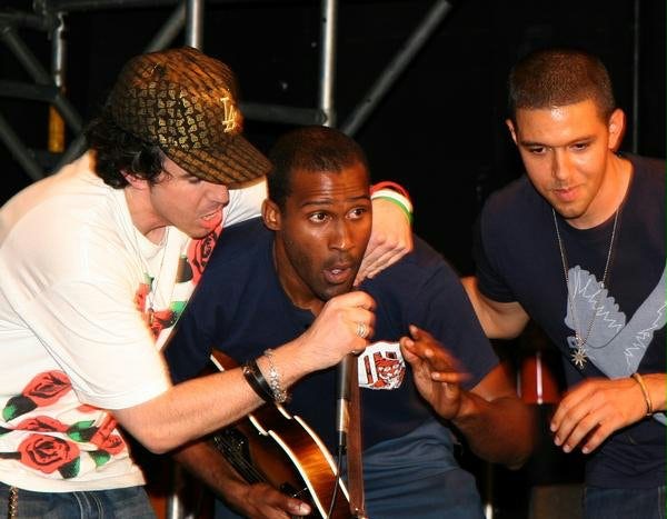 Video: Benny Cassette, Jason Greene and Robert Sinclair perform "Army of Light" at a concert by the Dawnbreaker Collective in Los Angeles.