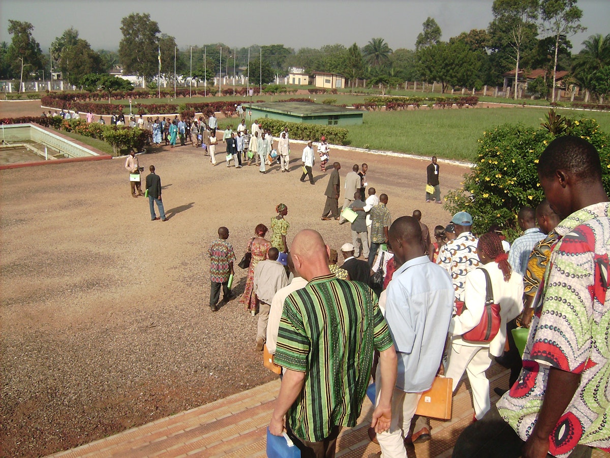 The conference in Bangui, the capital of the Central African Republic, also attracted about 800 people. It was held in the Parliament building.