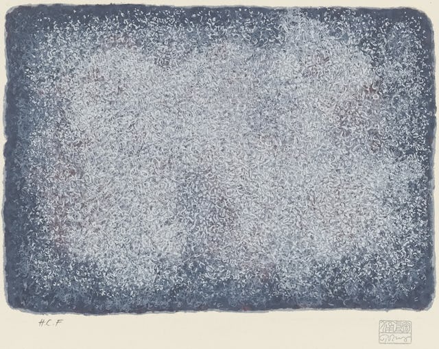 La comunidad bahá'í se esfuerza por contribuir al avance del pensamiento a través de su participación en los discursos de la sociedad. Galaxies, plancha IX de Meanders, de Mark Tobey, 1976. © 2018  Beneficiarios de  Mark Tobey / Artists Rights Society (ARS), Nueva York. Fuente: moma.org.