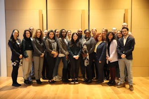 Esta fotografía muestra a la delegación de la Comunidad Internacional Bahá'í que asiste al 63º período de sesiones de la Comisión de la Condición Jurídica y Social de la Mujer, que comienza hoy.