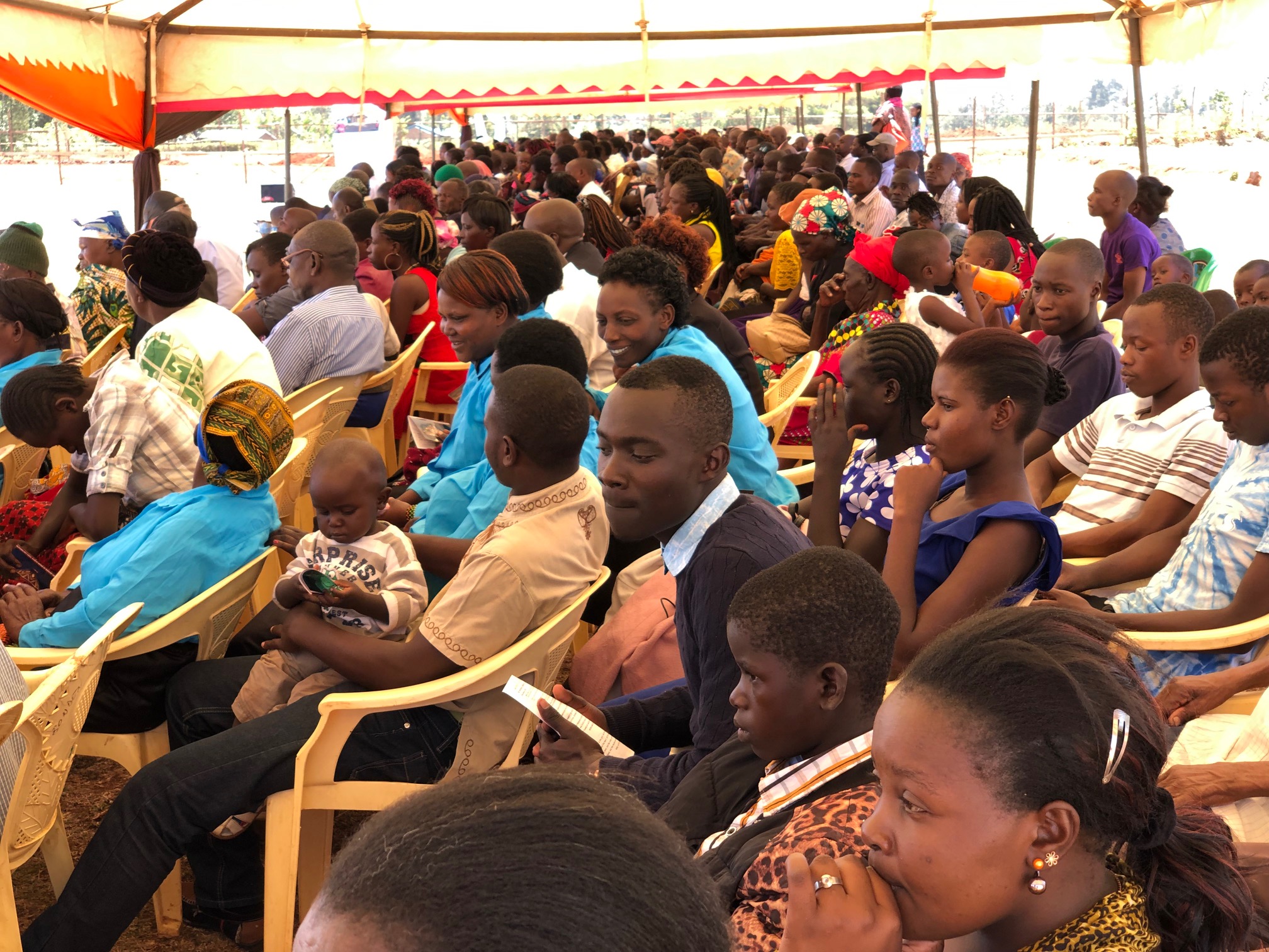 About 1,200 people attended Saturday’s groundbreaking celebration in Matunda, Kenya.