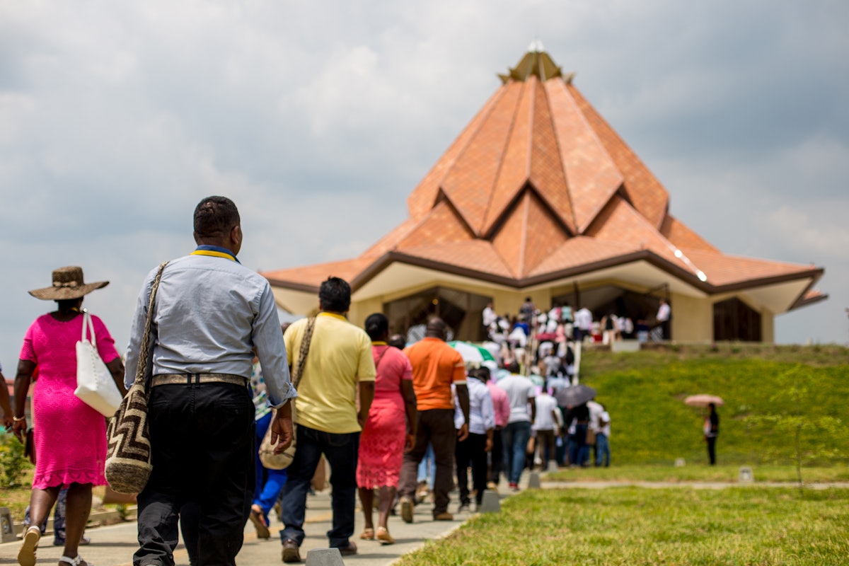 La plus récente des maisons d’adoration bahá’íes se trouve au Norte del Cauca, en Colombie, et a été inaugurée en juillet 2018.