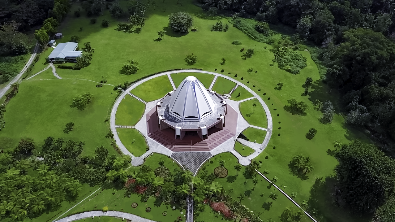 The Bahá’í House of Worship in Apia, Samoa, opened in 1984.