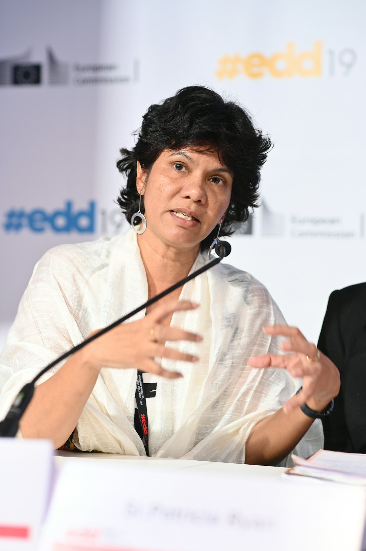 Shreen Abdul Saroor is a co-founder of Mannar Women’s Development Federation (MWDF) and Women’s Action Network. (Credit: EDD Brussels)