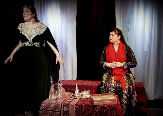 In France, playwright Malene Girot Daquin wrote a play about Tahirih, the heroic follower of the Bab who was the first woman to recognize Him as a Manifestation of God. The drama does not portray Tahirih as one of the actors, but some of her poems are recited.