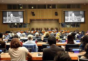At a first-of-its-kind meeting at the UN, civil society organizations participated in a high-level discussion on the status of the Sustainable Development Goals.