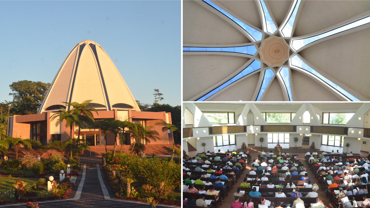 Ante la proximidad de la fecha del bicentenario, el templo de Samoa sigue atrayendo al vecindario hacia su entorno de serenidad para la oración y la meditación.