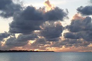 This evening's sunset from the Line Islands in Kiribati
