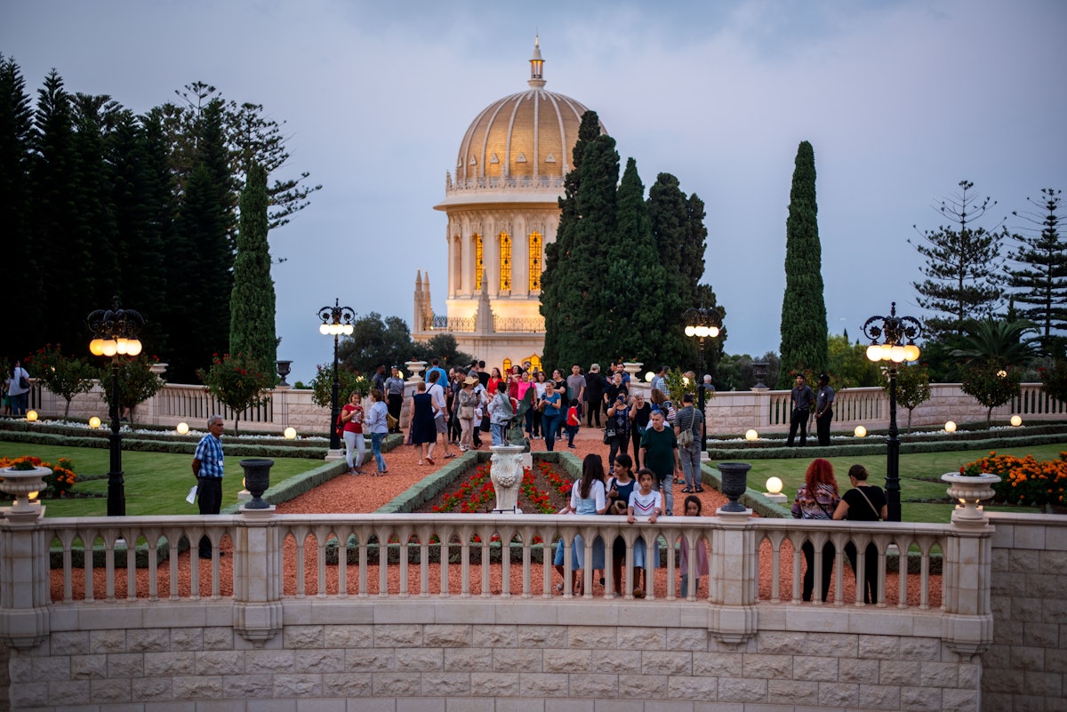 The Shrine of the Bab and the terraces on Mt. Carmel were open for two evenings in commemoration of the bicentenary of the birth of the Bab.