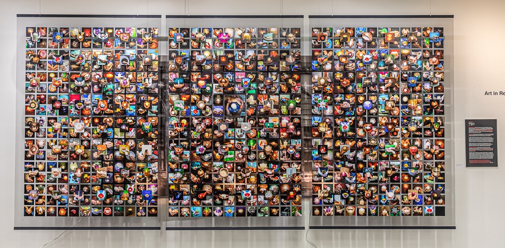 An art installation at an exhibition held at the Baha’i House of Worship in Wilmette, United States