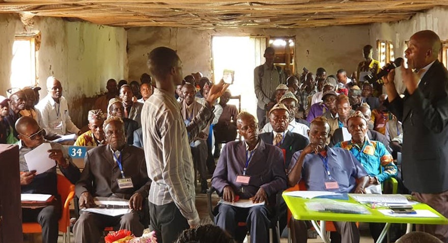 At a conference in Kakenge, Central Kasai, the Bahá’ís of the Democratic Republic of the Congo brought together some 60 village and tribal chiefs—many of whom were on opposing sides of armed conflict only a year ago—to explore paths towards a society characterized by principles such as harmony, justice, and prosperity.