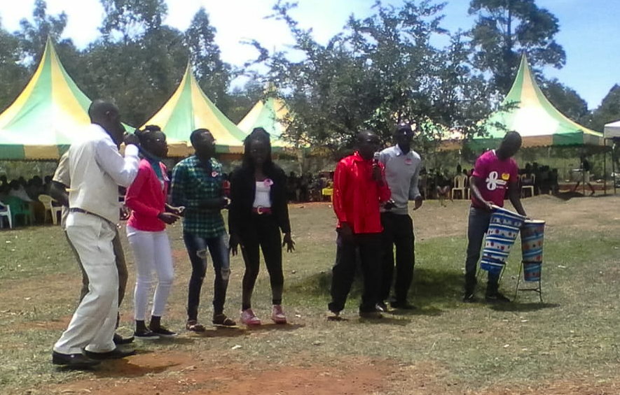 The Namawanga community celebrating the opening of the new educational facility. “You could see on the day we opened the building that people took it as something they themselves own, a fruit of their labor.”
