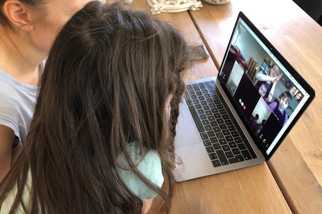 A Baha’i spiritual education class for children in Austria takes place online. “These forms of media have allowed us to continue classes for children, which they need as much as ever. The ideas of resilience, caring for community, and togetherness that we look at are relevant to them as they navigate these times.”