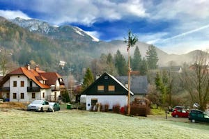 In the village of Bašelj, Slovenia, youth and adults have been finding creative ways to share information and arrange for access to necessities in the face of the current health crisis. (Credit: Michael Winger)
