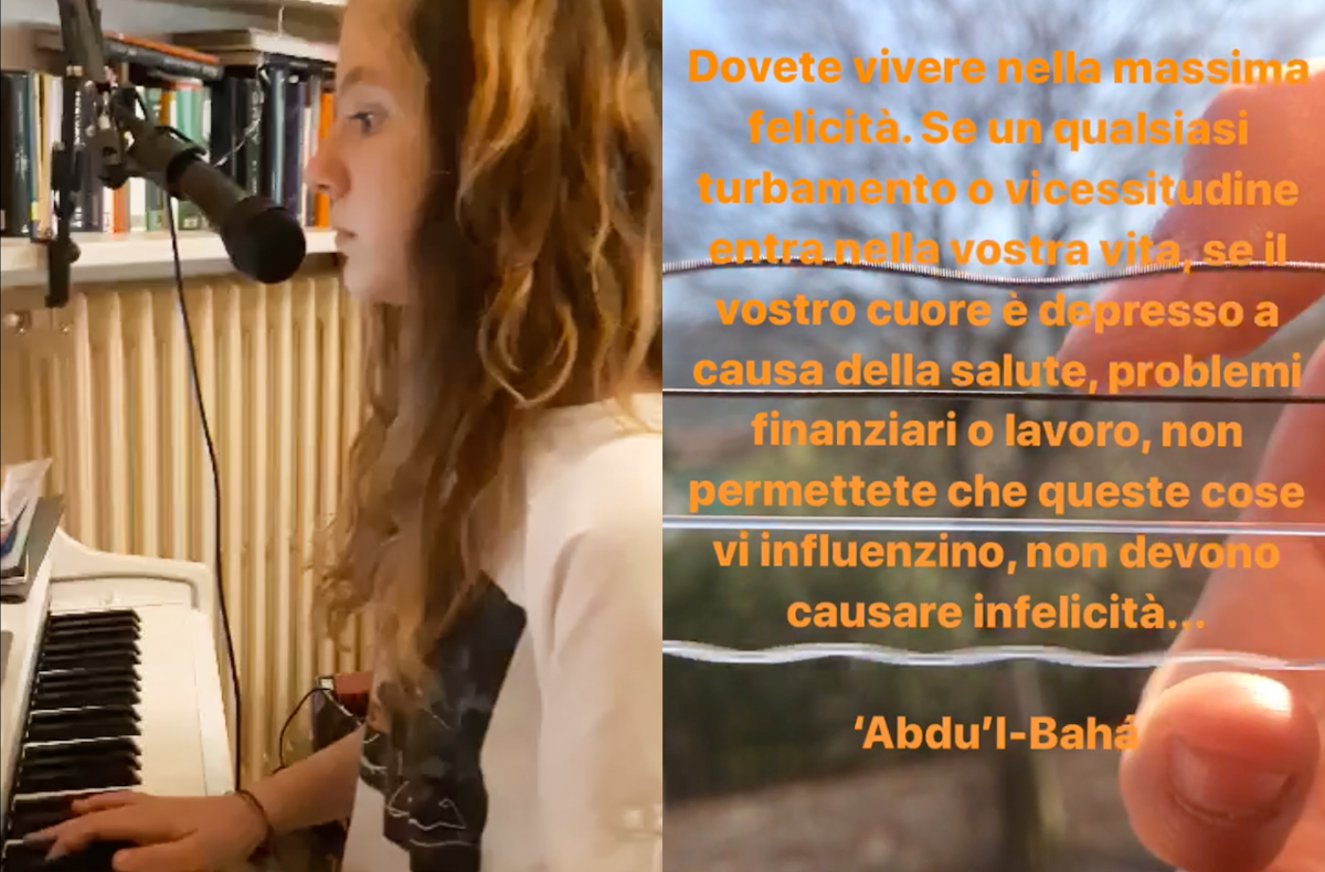 Jóvenes italianos promueven un sentido de unidad más profundo en medio de la actual crisis sanitaria mundial ofreciendo canciones e inspiradoras presentaciones en la red.
