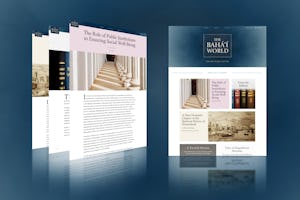 The online publication *The Baha’i World* is, in the context of the coronavirus pandemic, initiating a series of articles that focus on major issues facing societies as they look ahead.