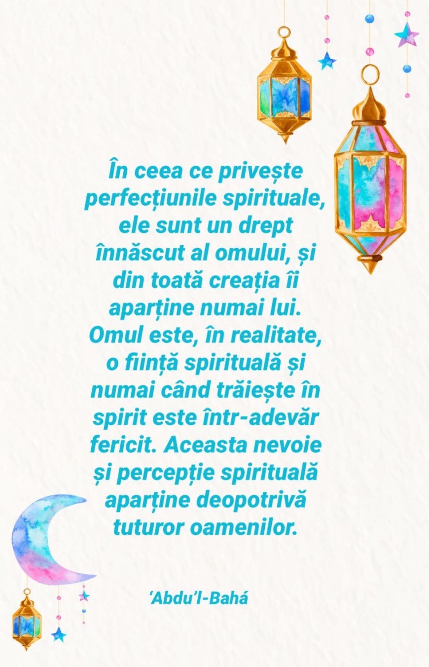The Romanian Baha’i community has created a social media page dedicated to prayer. Thousands of people in the country have found comfort and inspiration in the prayers and sacred writings regularly posted on this platform.