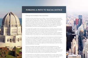 A public [statement](https://www.bahai.us/path-to-racial-justice/) from the Baha’i National Spiritual Assembly of the United States on racial prejudice and spiritual principles essential for progress toward peace released days ago has already stimulated critical reflection across the country.  (Right: photo of the city of Chicago by [Erol Ahmed](https://unsplash.com/@erol) on Unsplash)