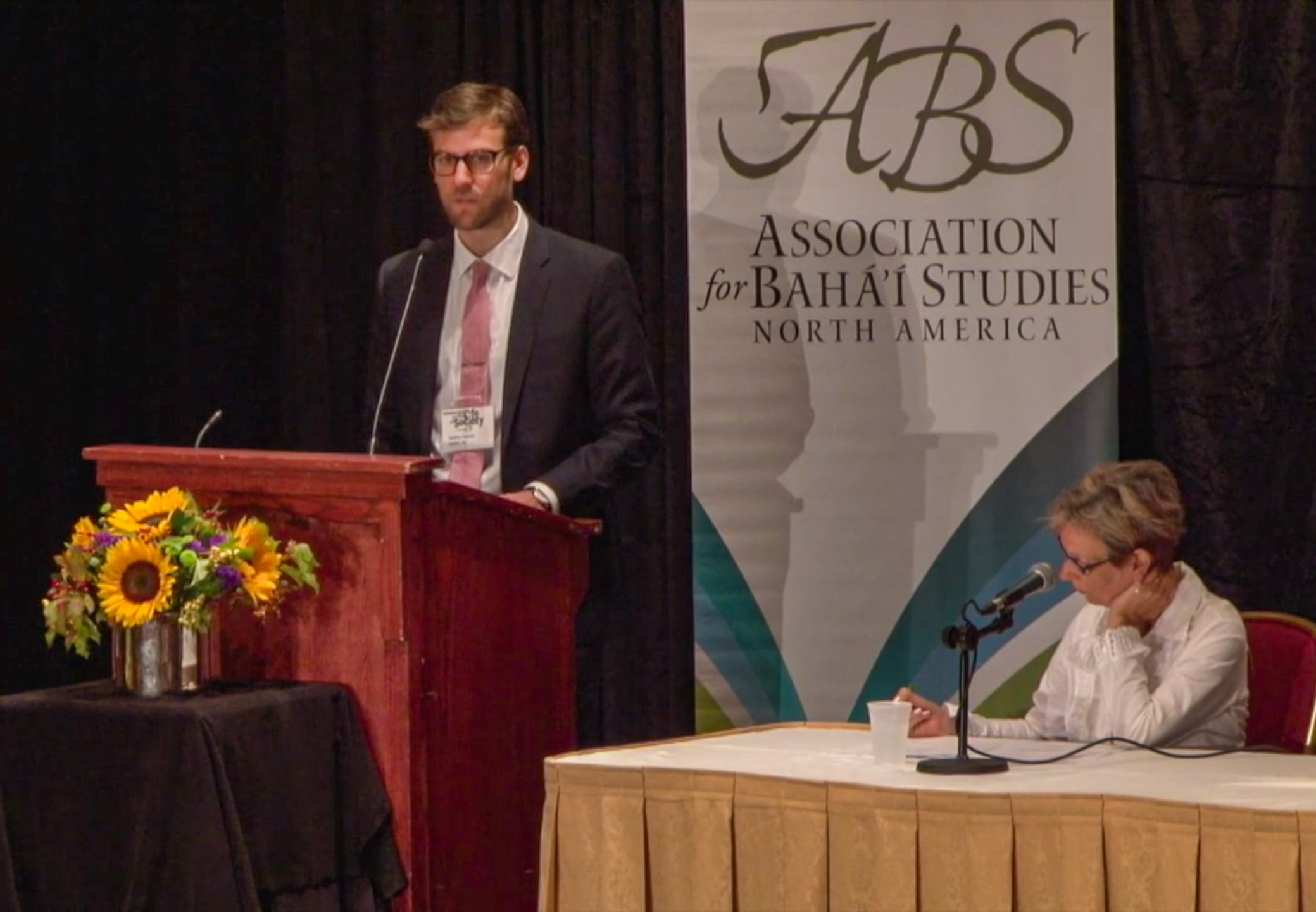 Photograph taken at previous year’s conference. As in previous years, presentations and discussions looked at social issues in light of the Bahá’í teachings—including the implications of the pandemic for society, scientific truth and objectivity, and the role of media in social transformation.