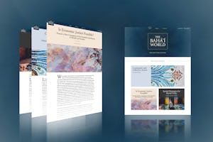 Le site web « The Bahá’í World » a publié trois nouveaux articles sur des thèmes très pertinents pour le bien-être et le progrès de l’humanité.