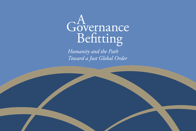 La Communauté internationale bahá’íe a publié une déclaration intitulée A Governance Befitting: Humanity and the Path Toward a Just Global Order (Une gouvernance adaptée : l’Humanité et la voie vers un Ordre mondial juste), marquant le 75e anniversaire des Nations unies.