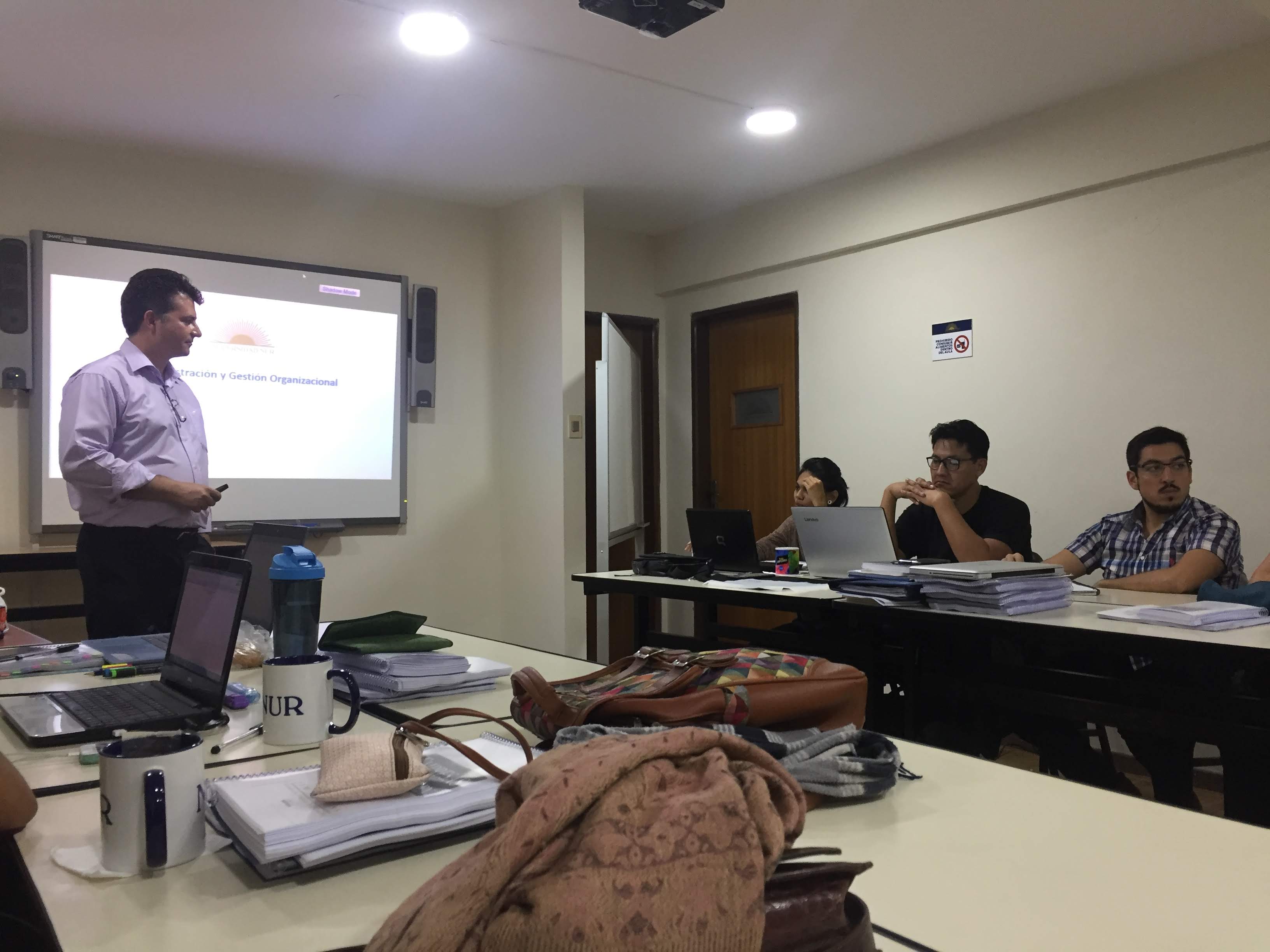 Photograph taken before the current health crisis. An important aspect of adapting has been to maintain as much interaction as possible among staff and students.