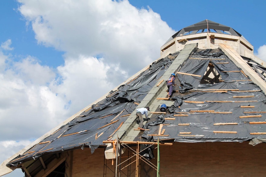 Construction of the local House of Worship in Matunda Soy, Kenya, is now at an advanced stage of completion. Work on the roof and decoration of doorways and external walls is underway. A reception center and other ancillary buildings on the site are also nearing completion.