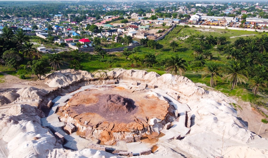 Within two months of the groundbreaking for the national Bahá’í House of Worship in the DRC, excavation was completed for the main ring of the edifice’s foundations.