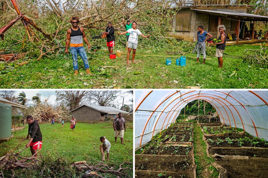 En abril, en plena pandemia, cuando el ciclón Harold golpeó las islas septentrionales de Vanuatu, el nivel de unidad y de acción colectiva promovida por las actividades educativas de la comunidad bahá’í permitió que muchas personas respondiesen con rapidez y se iniciase la reconstrucción y la nueva siembra.