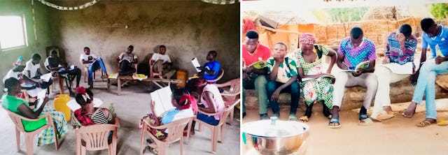 Photographies prises avant la crise sanitaire actuelle. Sur cette photo, des participants à des initiatives des bahá’ís du Tchad de renforcement de la communauté.