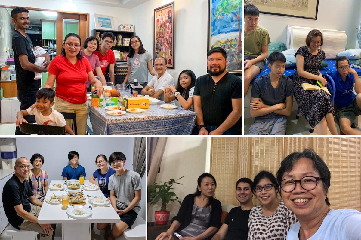 Families in Singapore mark a recent Feast in their homes before joining others online or in small gatherings while maintaining safety measures put in place by the government.