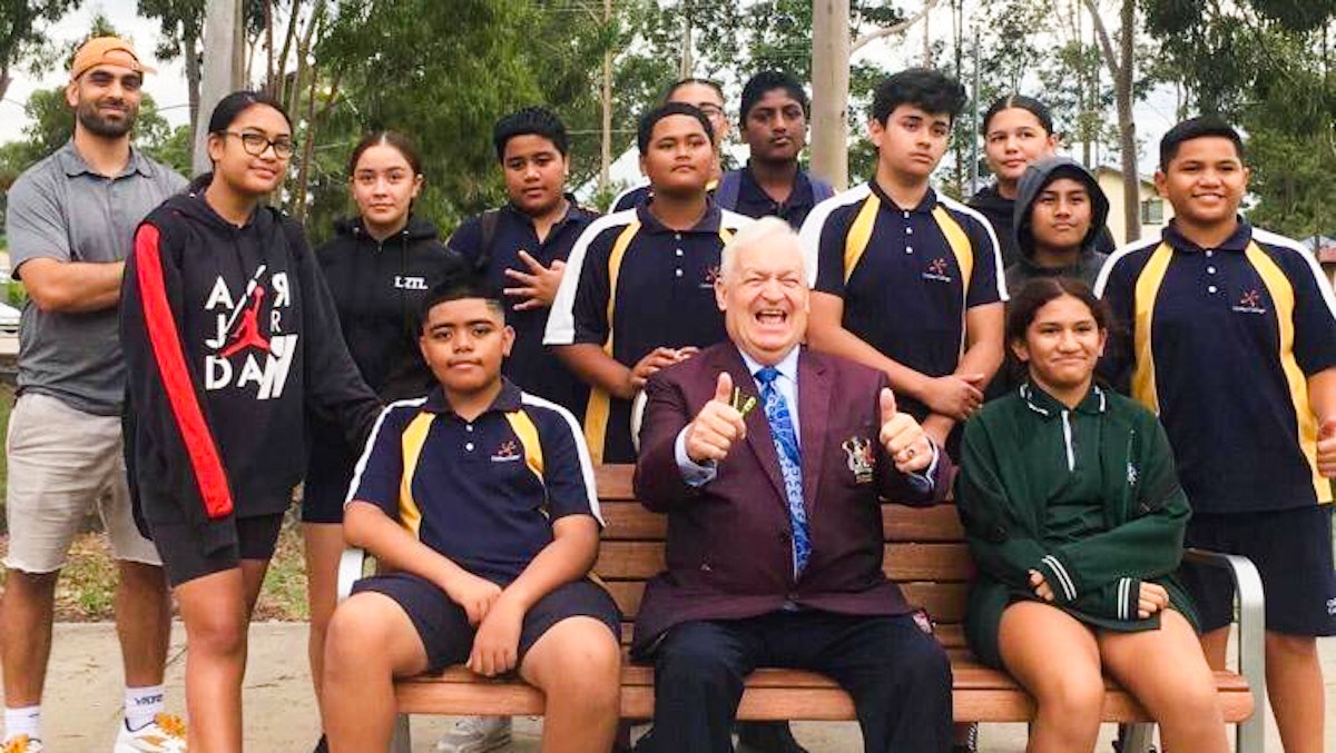 In-person gatherings held according to safety measures required by the government. Mayor Tony Bleasdale (center) of Blacktown City, which includes Mount Druitt, recently visited a group of youth in Mount Druitt to acknowledge their efforts in improving the conditions of the park where they meet every week.