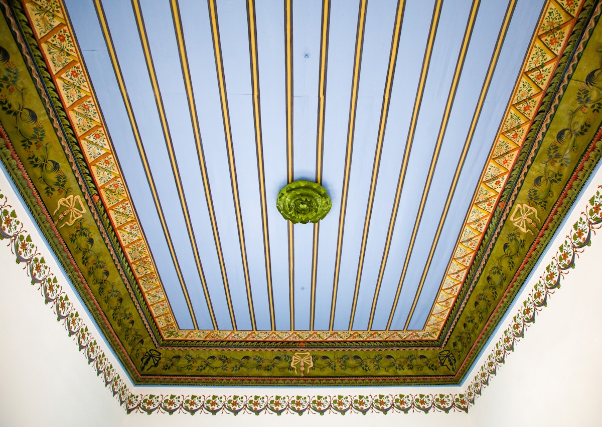 A restored ceiling in the House of ‘Abbúd.