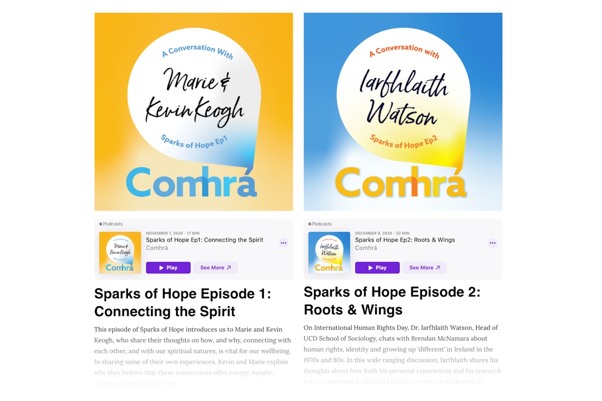 Comhrá, meaning friendly conversation in Irish, is a podcast by the Bahá’ís of Ireland providing a window into grassroots responses to issues facing society.