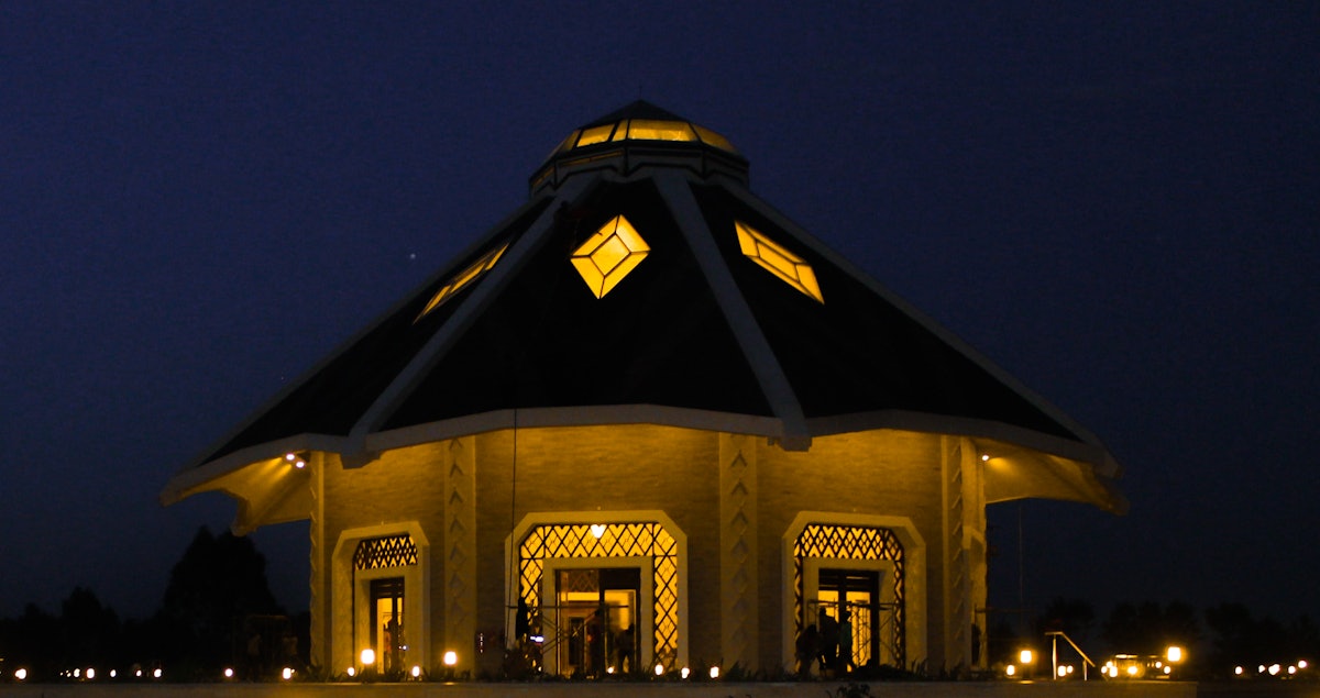 A night view of the local Bahá’í House of Worship in Matunda Soy, Kenya. The House of Worship has a unique reality. It stands at the heart of the community, is open to all peoples, and is a place where prayer and contemplation inspire service to society.
