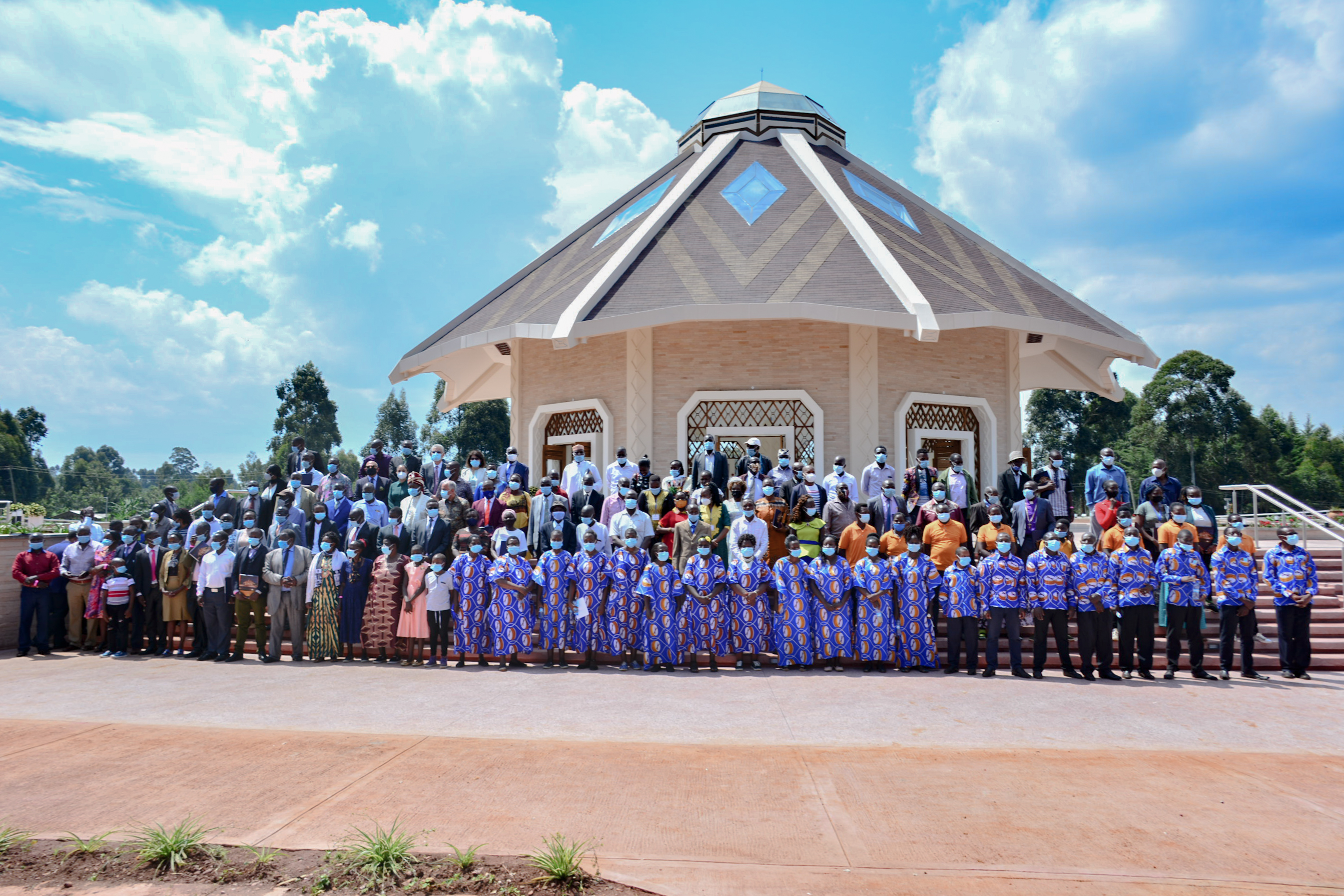 Some of the attendees at the dedication ceremony for the House of Worship in Matunda Soy, Kenya.