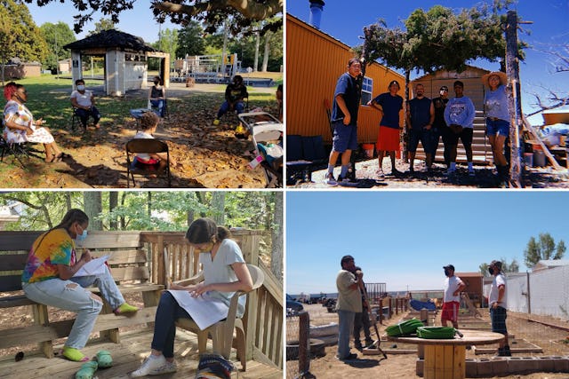 En los debates del simposio se dio un repaso a las experiencias de la comunidad bahá’í estadounidense para fomentar la colaboración y la creación de fuertes lazos de amistad entre personas de distintas procedencias en los barrios a lo largo del país. Aquí se ilustran algunas de estas iniciativas.