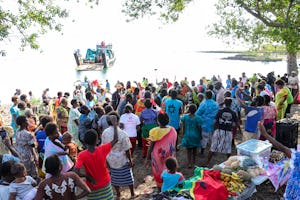 Work on the local Bahá’í temple in Vanuatu has begun, after the main components for its construction were transported to the remote island of Tanna.