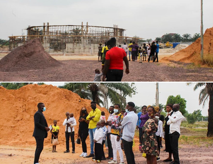 In-person gatherings held according to safety measures required by the government. Area residents have been visiting the site and engaging in conversations about the House of Worship and the relationship between worship of God and service to humanity.