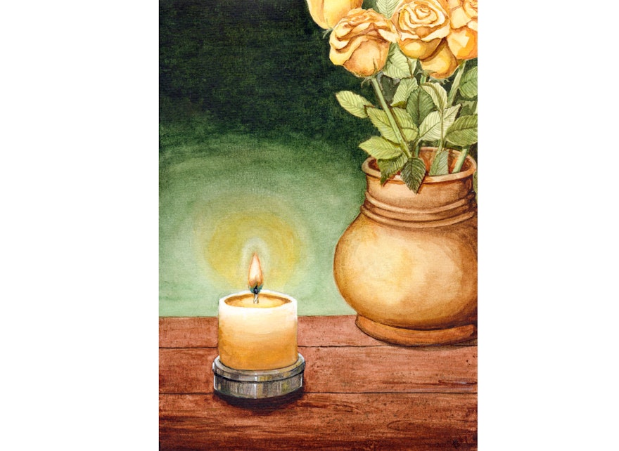 En este cuadro de un artista peruano, la luz se utiliza como metáfora del llamamiento a la unidad hecho por ‘Abdu’l‑Bahá.