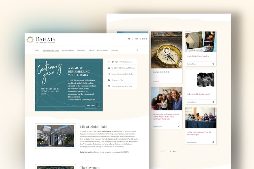 A new section on the national website of the Bahá’ís of the United States features daily posts about how people across that country are marking this occasion.
