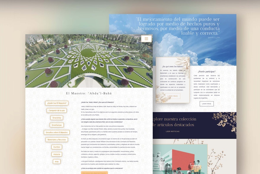 A new section dedicated to the centenary commemoration of ‘Abdu’l-Bahá’s passing has been added to the national website of the Bahá’ís of Argentina, featuring a selection of prayers and writings by ‘Abdu’l-Bahá, and a brief history of His life.